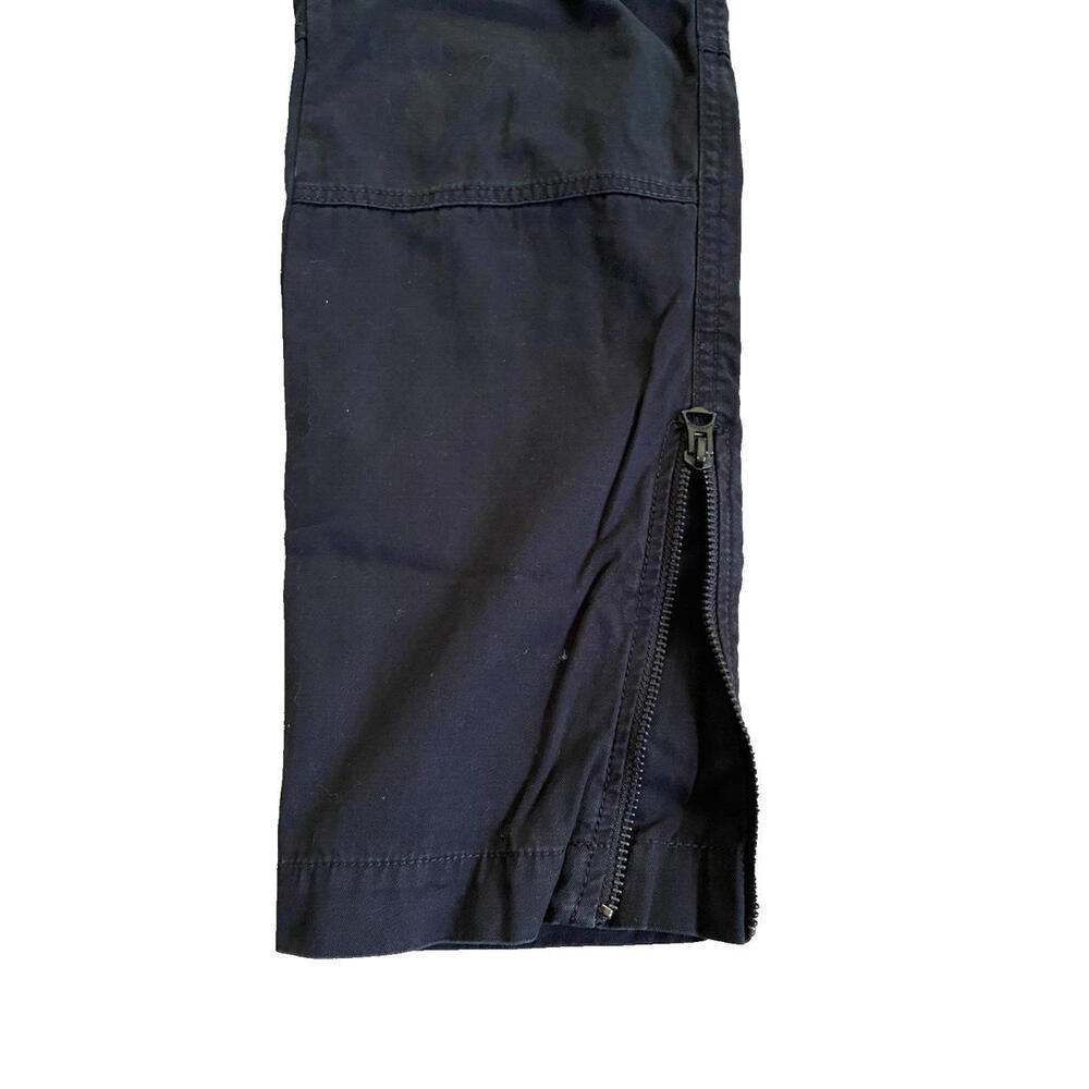 rag & bone Belted Hunter Cargo Pant Cropped Pleated Front Black Womens Size 26 - Picture 6 of 8